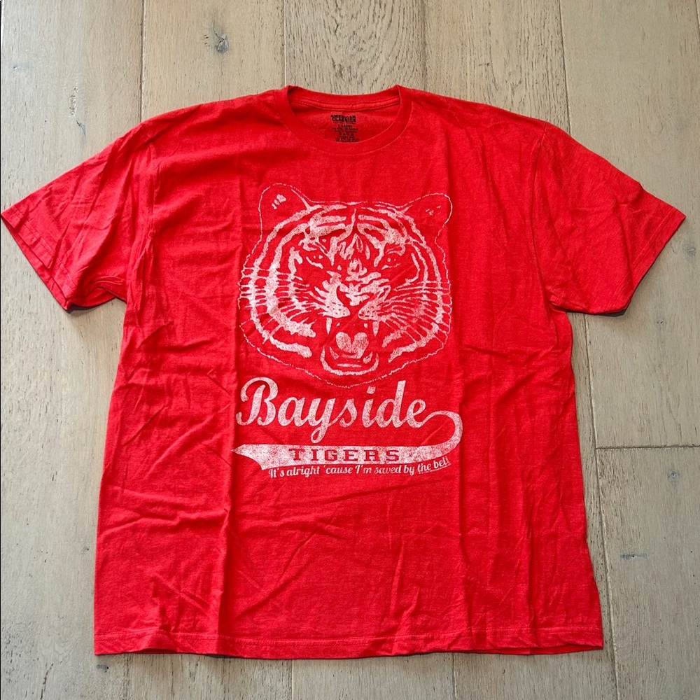 Bayside Tigers Red Graphic Tee - Men’s graphic  Shirt